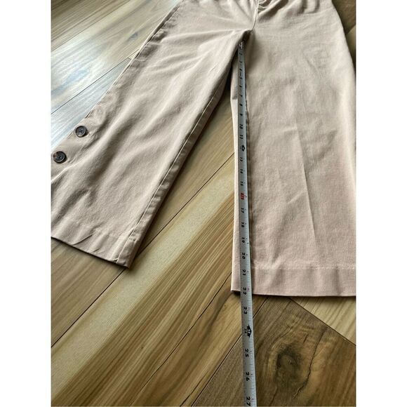 Isaac Mizrahi Live! Stretch Pink Culotte Pants w/ Button Size 2 - Picture 6 of 11